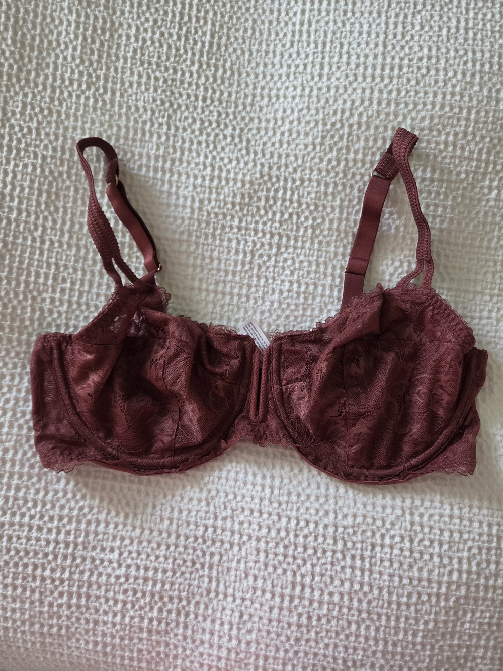 Auden Burgundy Lace Underwire Bra